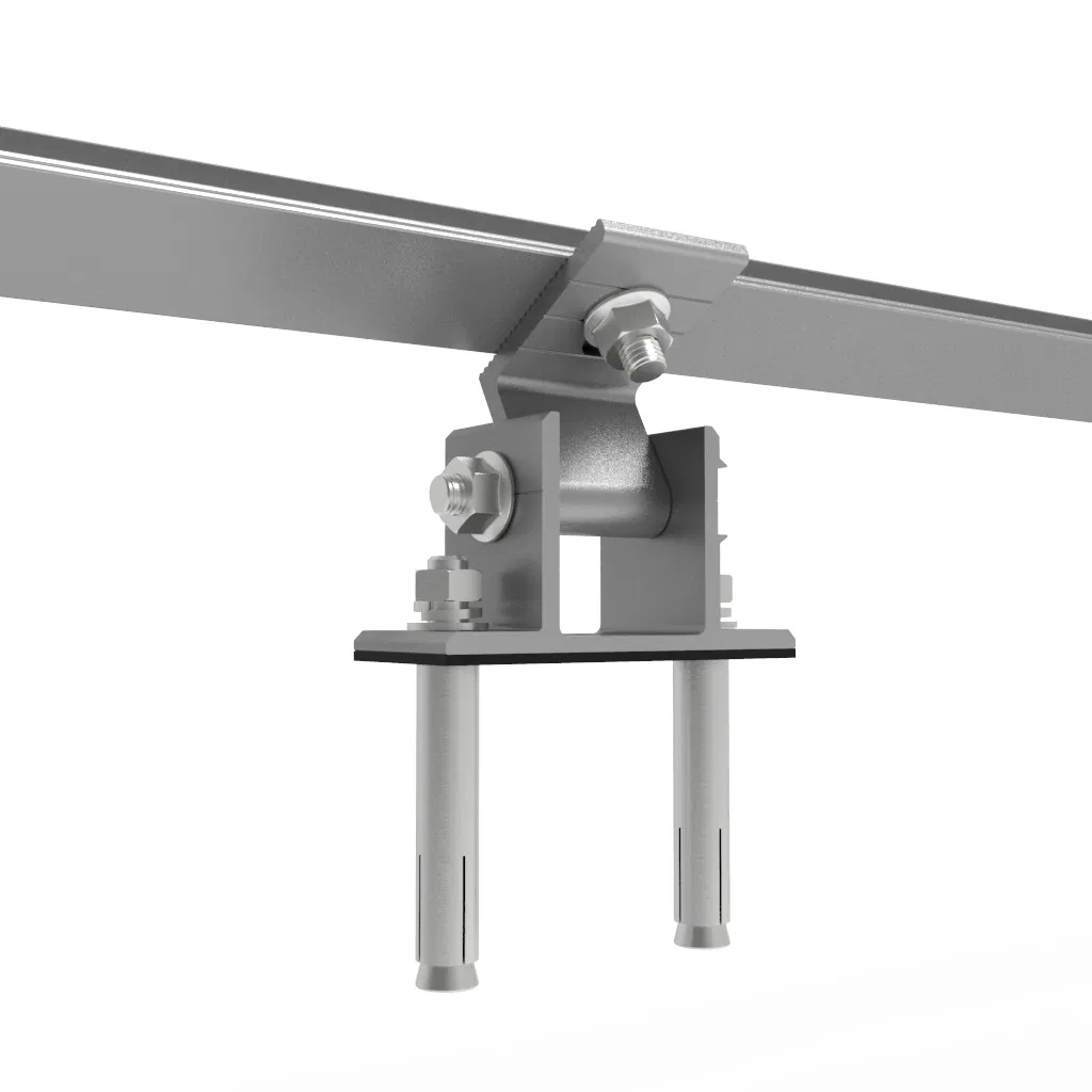 Flat Roof Mounting Structure Adjustable Tilt Front Rear Leg Solar Bracket