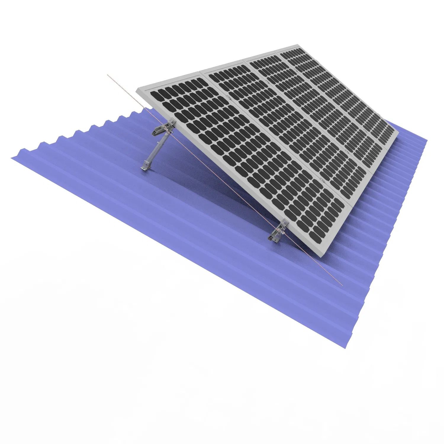 Solar Panel Support Photovoltaic Bracket Metal Roof Tilt Front Rear Leg