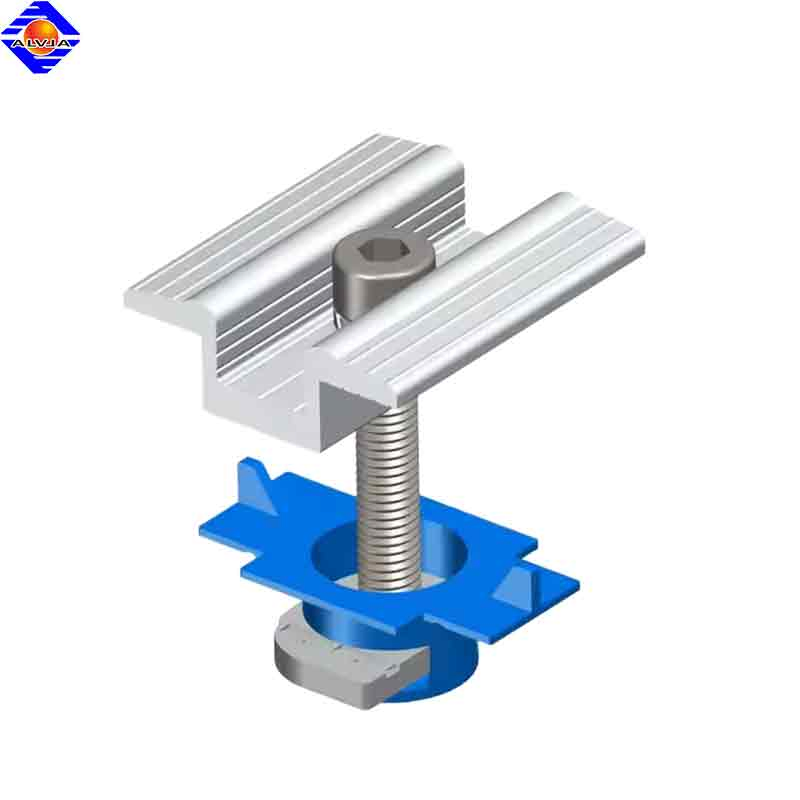 High-Strength Aluminum Solar Bracket MID-Clamp for PV Panel Fixing