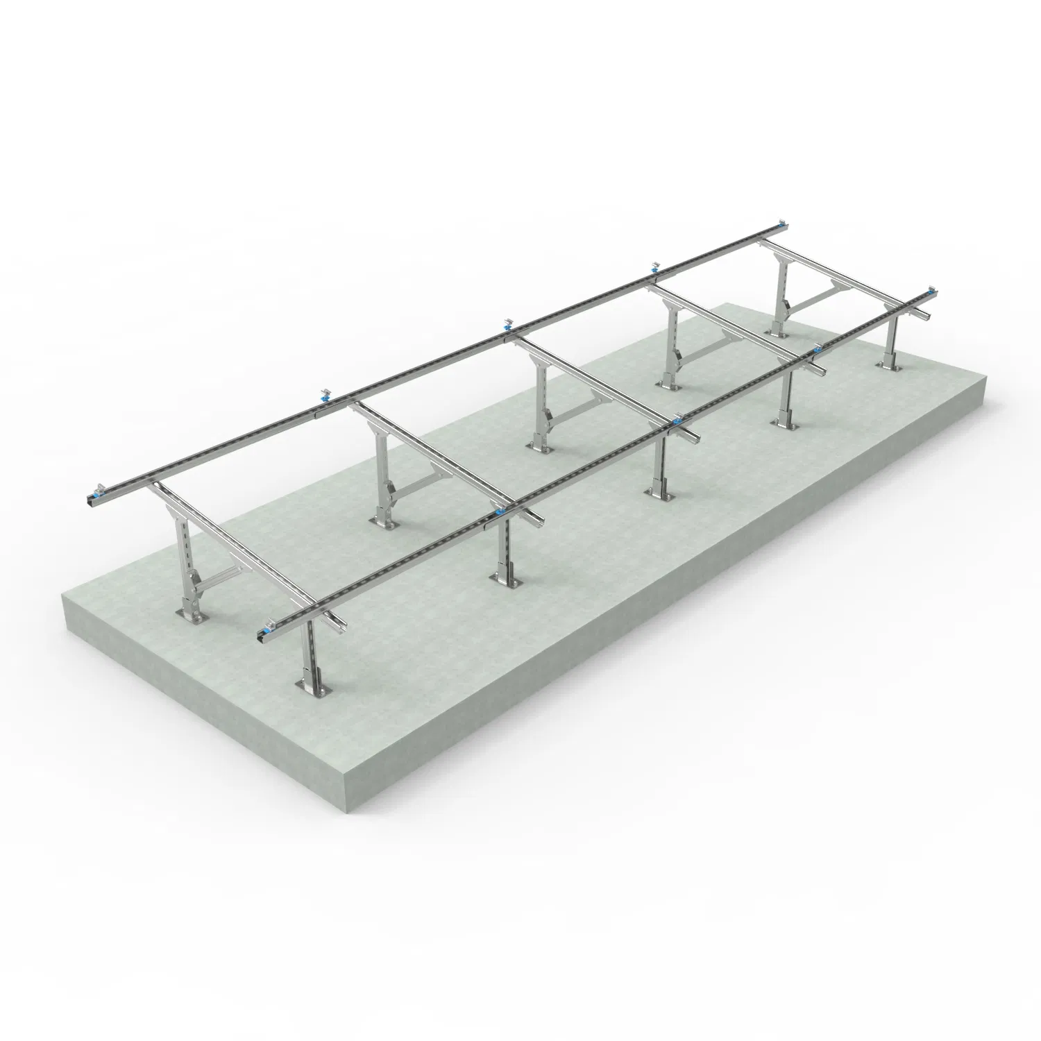 Customizable Panel Ground Mounting System Install Zinc+Aluminum+ Magnesium PV Solar Bracket