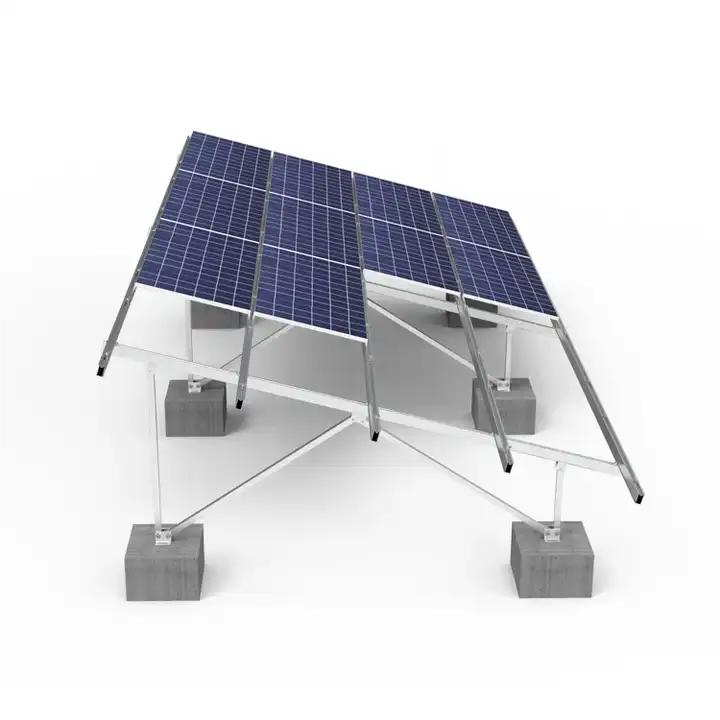 Flat Roof Mounting Solar Panel Aluminum Triangle Frame Adjustable Angle
