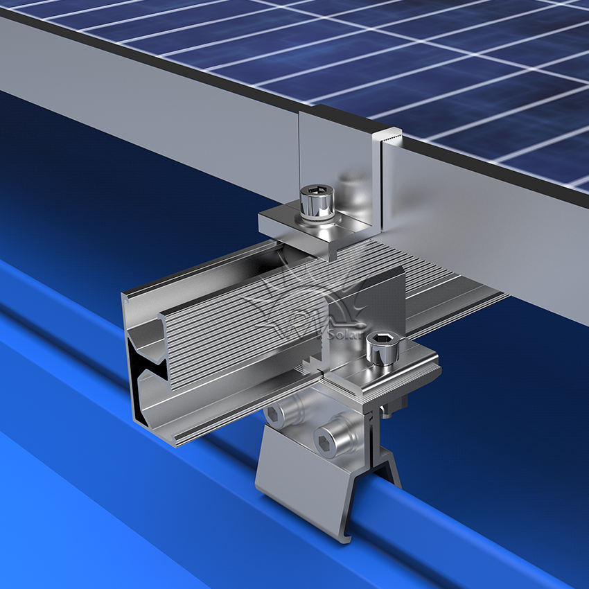 Wholesale Solar Roof Mounting System Standing Seam Without Punching Solar Bracket