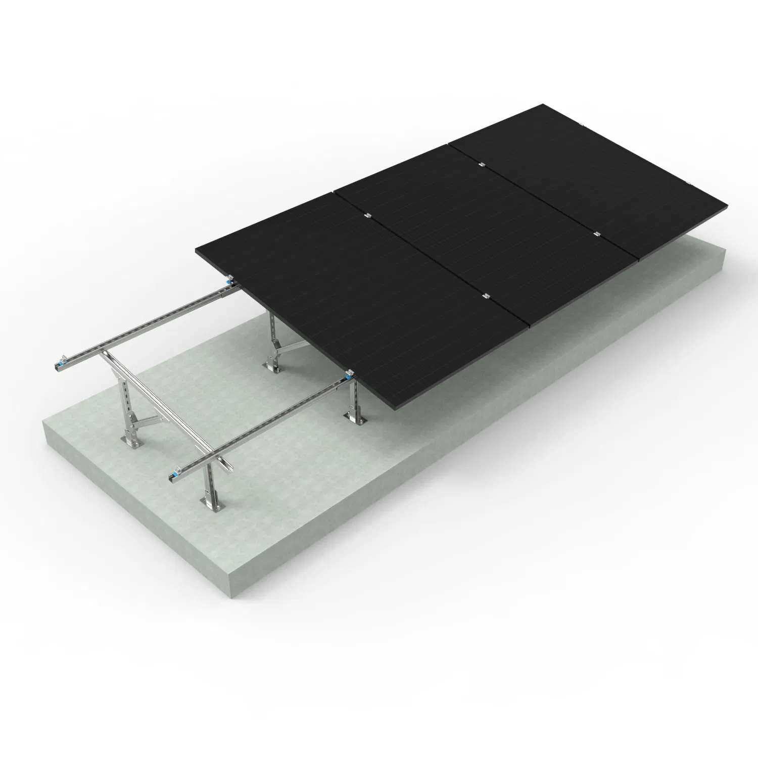 Customizable Panel Ground Mounting System Install Zinc+Aluminum+ Magnesium PV Solar Bracket