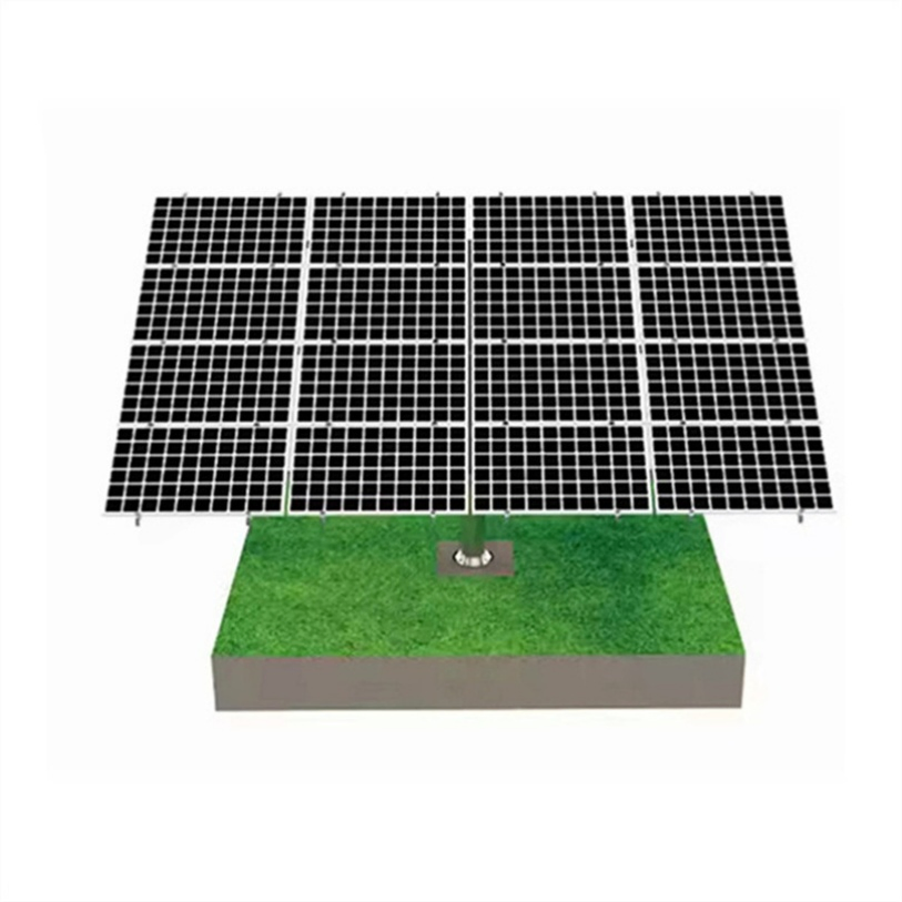 Solar Tracking System Solar Tracker Mounting System Solar Panel Tracking System and Solar PV Project Ground Mounting Racking System Steel Pile Solar Bracket