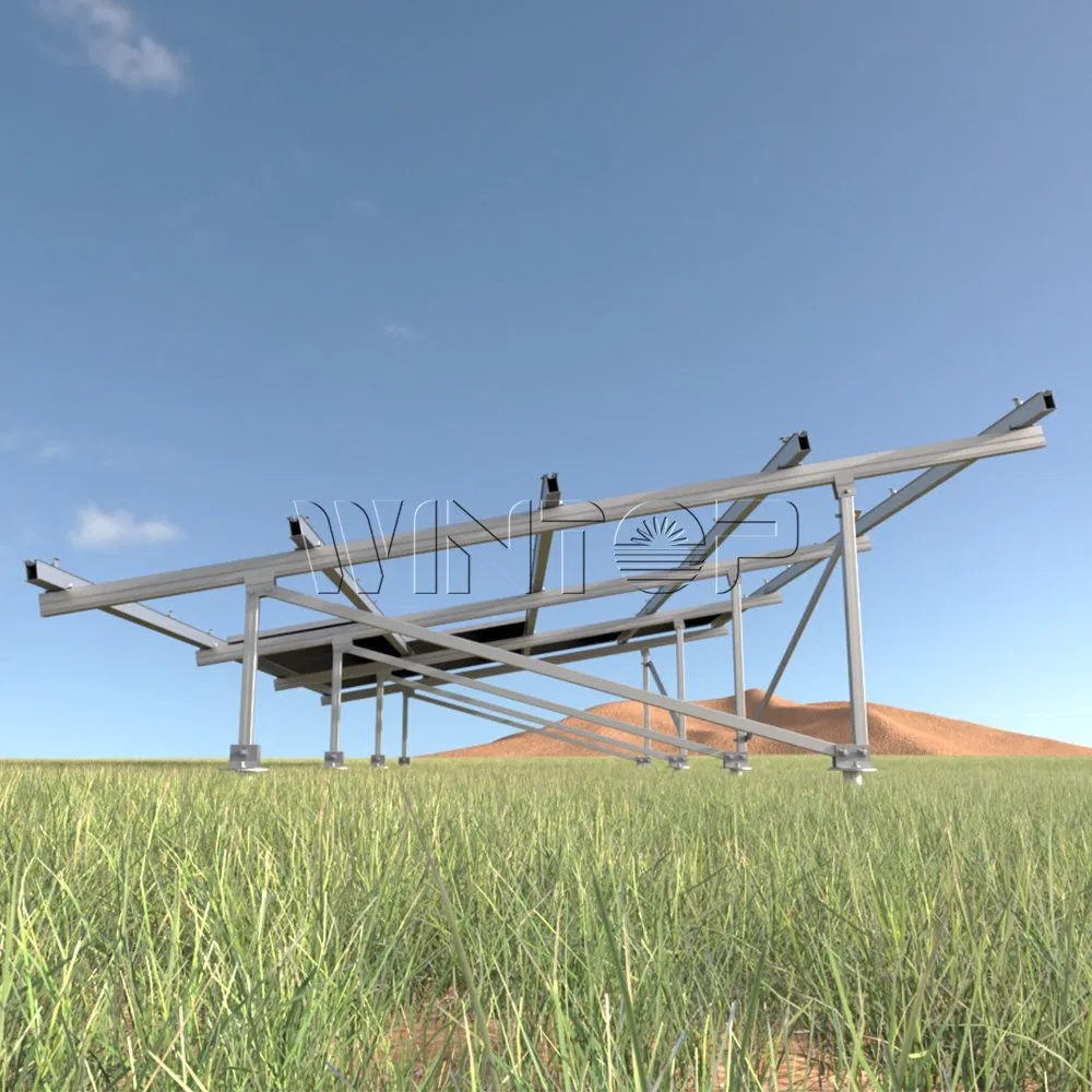 Installation Angle Photovoltaic Bracket The Solar Ground Tracking System Can Be Adjusted