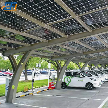 Carport Ground Solar Panel Pole Mounting Bracket PV Canopies Car Park Brackets