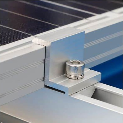 Solar Photovoltaic Mounting System Product Solar Panel Bracket Accessories High Quality Aluminum End Clamp 30mm