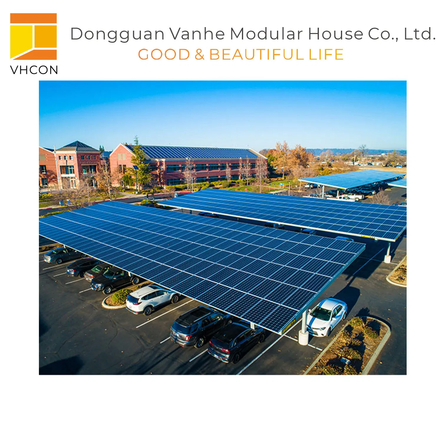 Open Filed Waterproof Solar PV Mounting Structure Carport Mounting