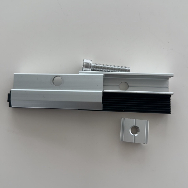 Lightweight Frameless Solar Panel Mounting End Clamp for Solar Roof Installations