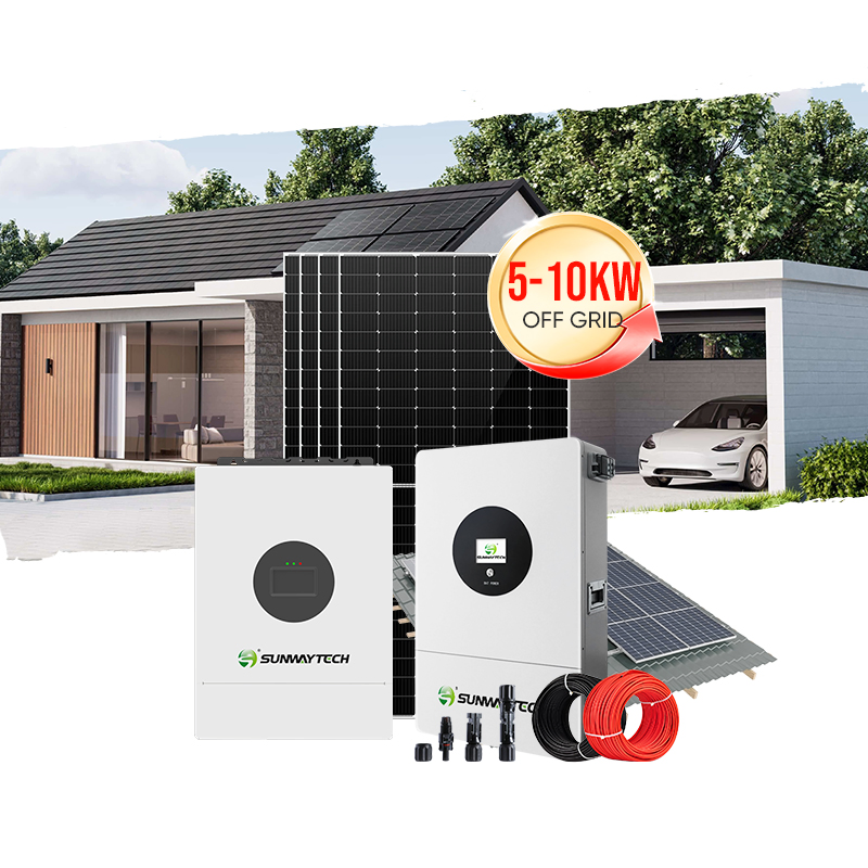 Ground Mount 10kw Solar Energy Power Panel PV System off-Grid Home Solar Power System 5kw 6kw 7kw 8kw 10000W Monocrystalline Silicon