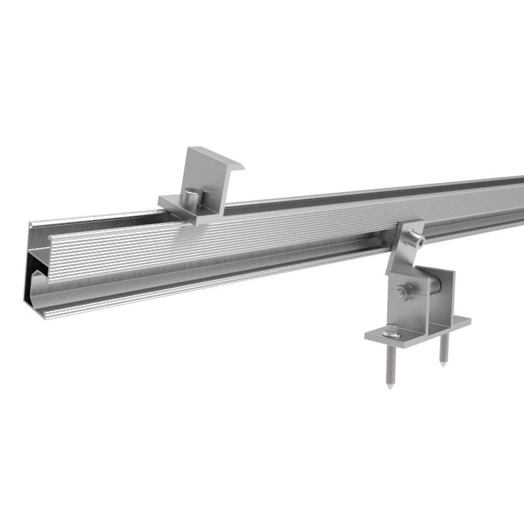 Aluminum Profile Solar Frame Aluminum Alloy Photovoltaic Panel Frame Bracket H-Shaped Guide Rail