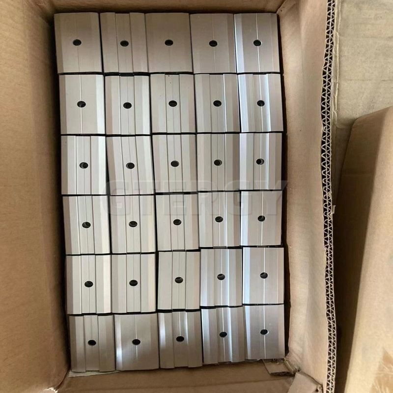 Solar Mounting Products Warehouse Photovoltaic Solar Mounting Thin Film End Clamp Frameless Solar Panel