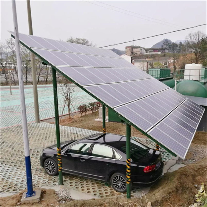 Steel Aluminum Solar Carport Solar Powered Canopy Residential Solar Carports Solar Bracket