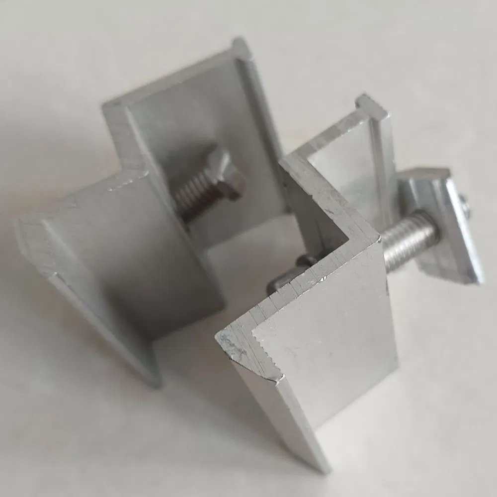 Solar Mounting Accessories Roofing/Ground Aluminum Bracket Solar Panel End Clamp Fixings