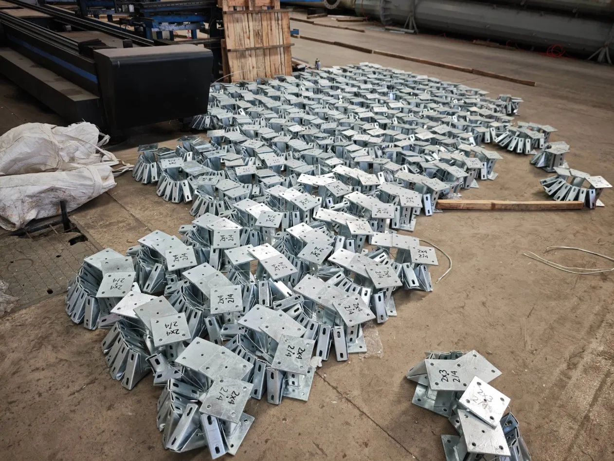 Durable HDG Solar Mount Bracket for 8 Panels, 10° Tilt