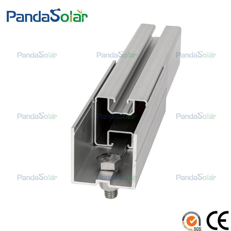 Aluminum Al6005-T5 Solar Panel Roof Mounting System 40X40mm Rail Wholesale Manufacturer