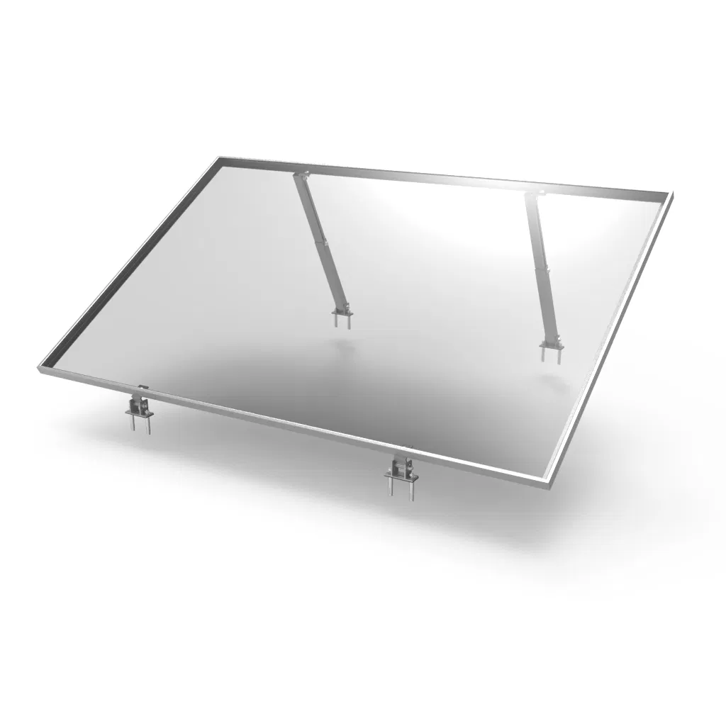 Solar Mounting System Tilt and Flat Roof Aluminum Bracket Adjustable Front and Rear Leg
