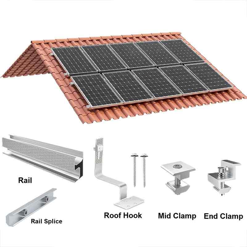 High-Strength Aluminum Solar Bracket MID-Clamp for PV Panel Fixing