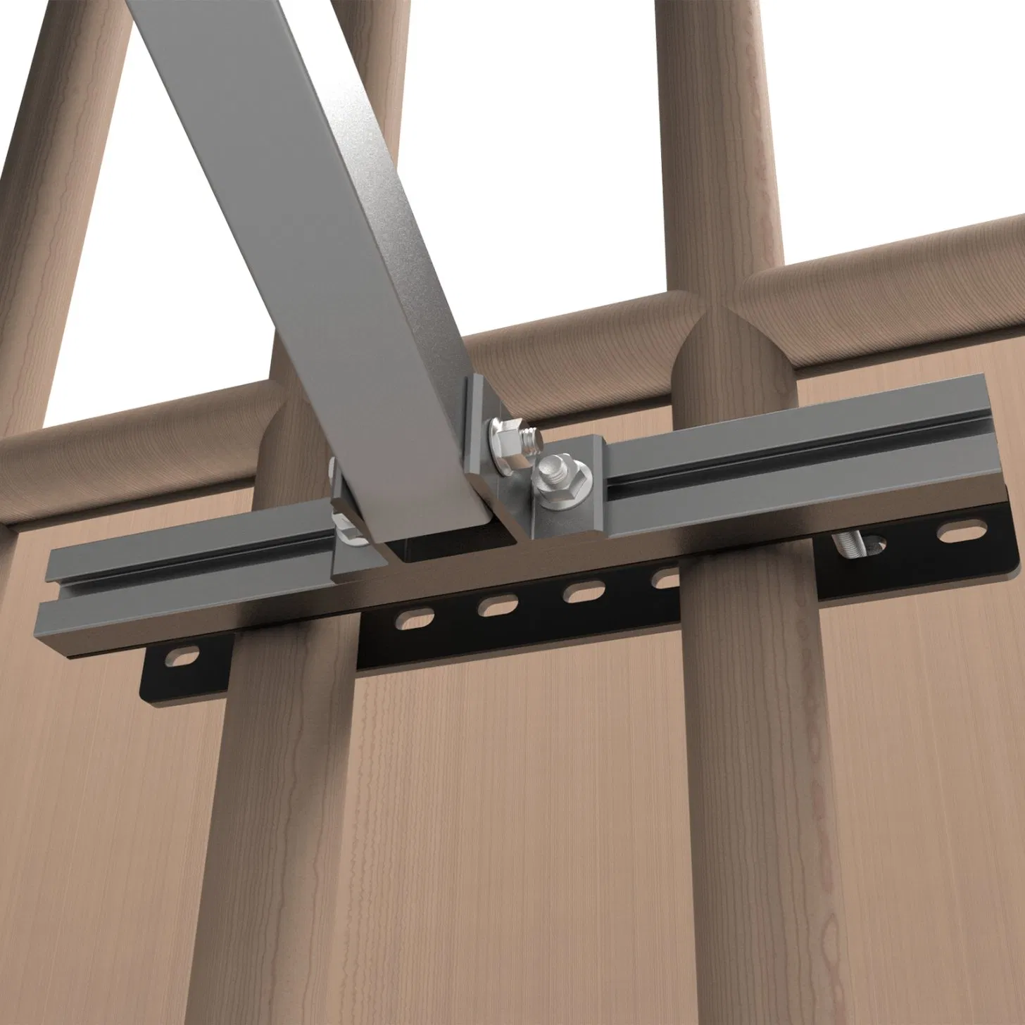 15° -30° Adjustable Aluminum Tilt Leg Solar Mounting Balcony Bracket for Home