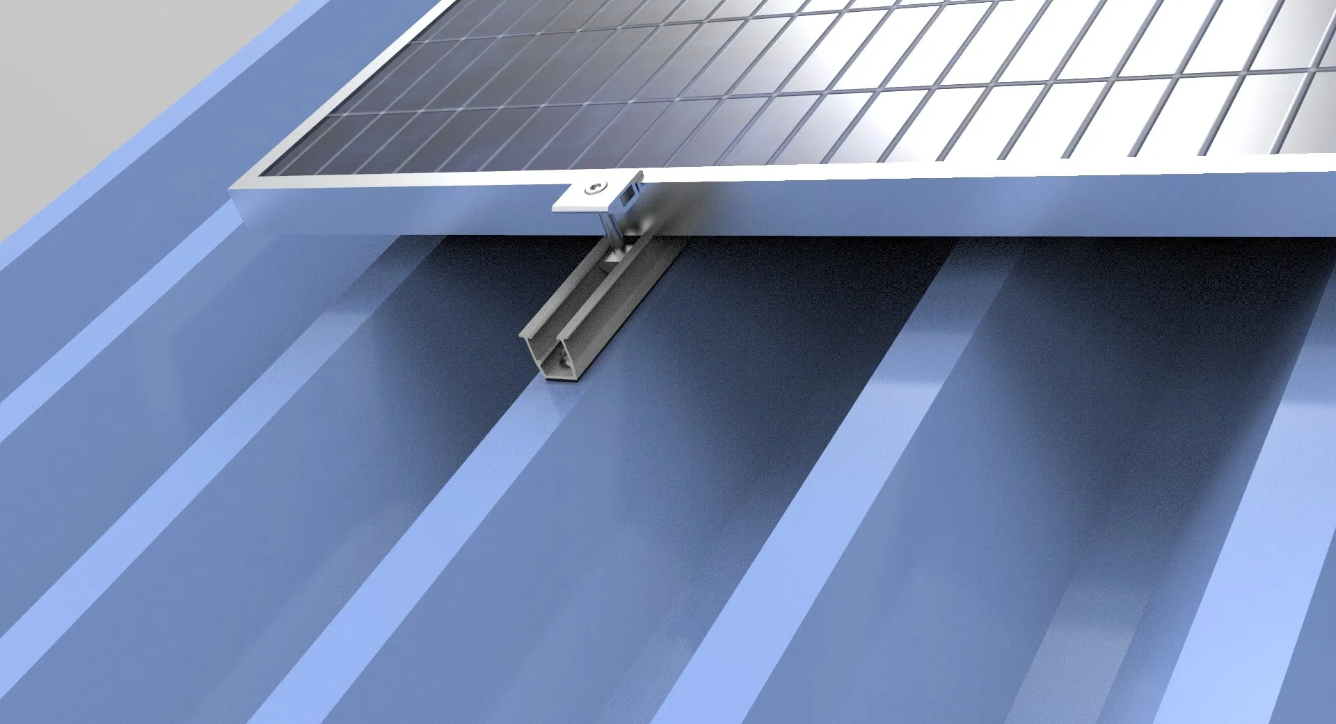 Solar Panel Mounting Rail PV Module Bracket for Metal Roof