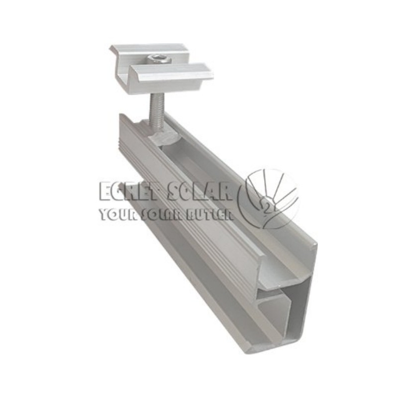 Aluminum Solar PV Panel Mounting Brackets MID Clamp for Kit Easy Installation