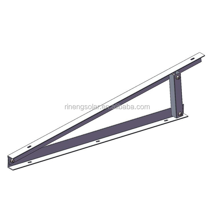 Anodized Aluminum Triangle Adjustable Solar Panel Support of Flat Roof Mounting Bracket