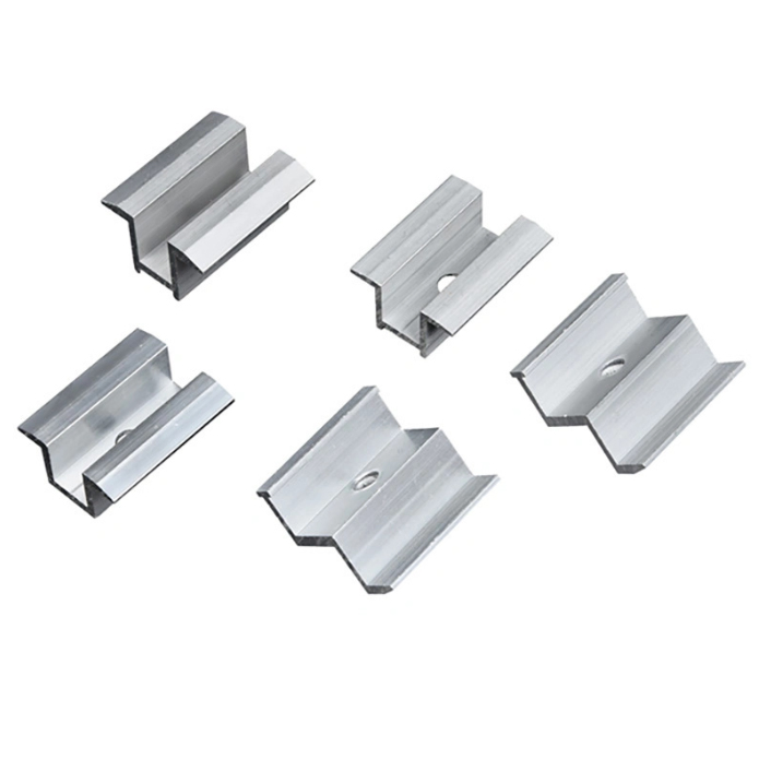 Aluminum Solar Panel Mounting Framed End MID Clamps for Solar Panel Rack System