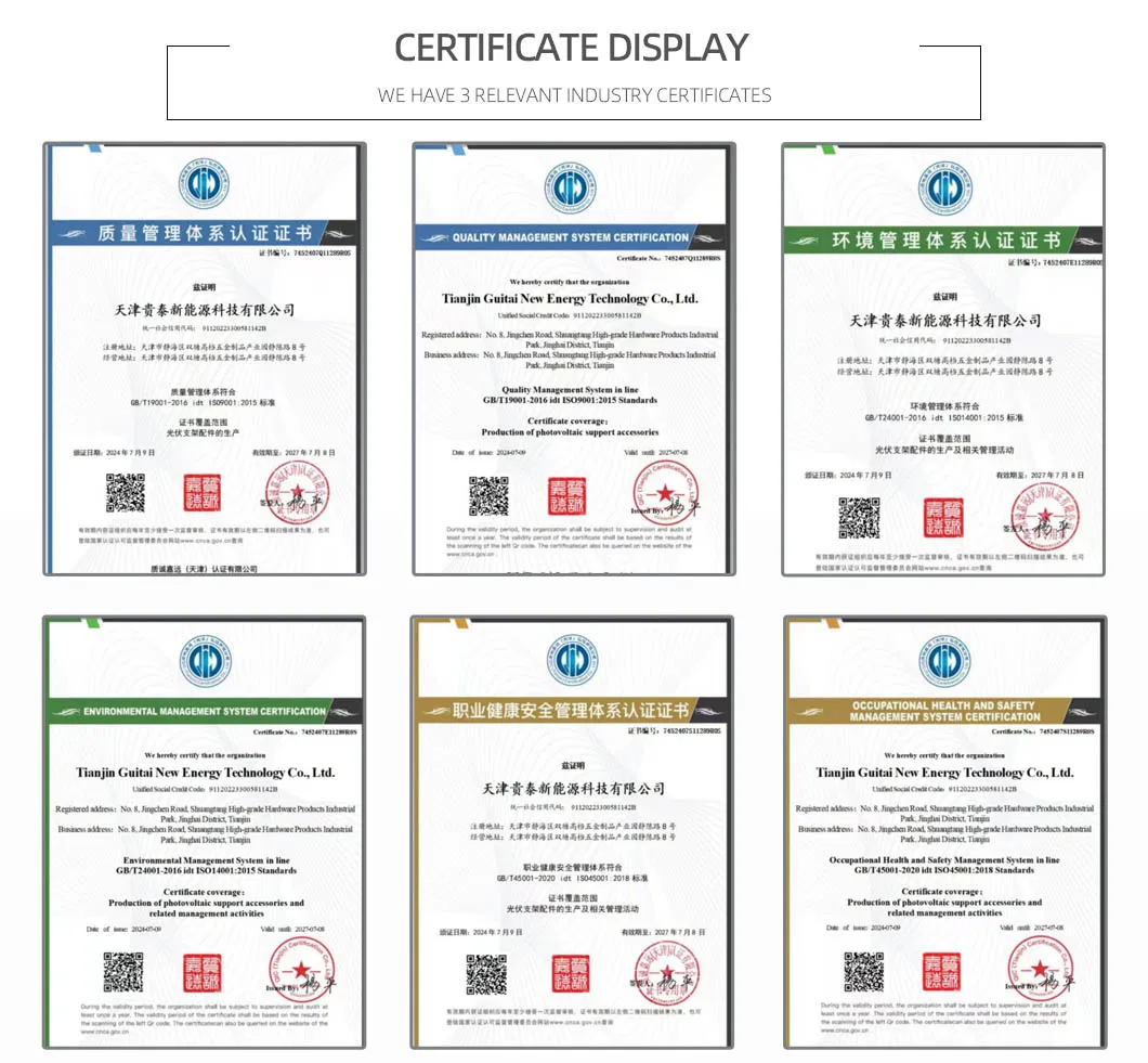 Quality Certifications