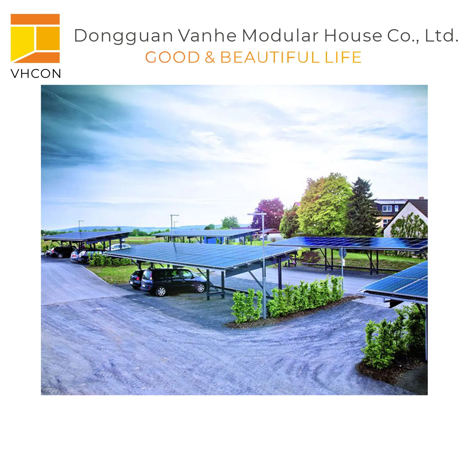 Open Filed Waterproof Solar PV Mounting Structure Carport Mounting