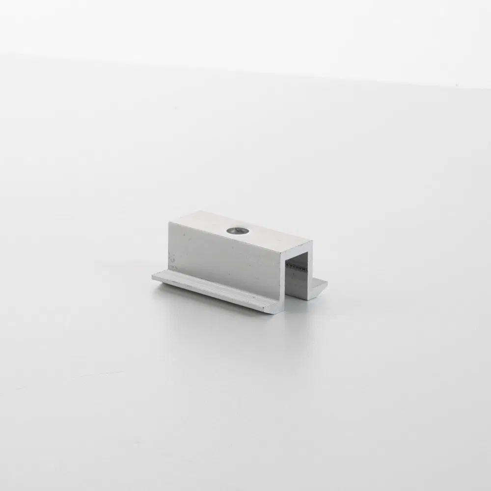 Aluminum Alloy Solar Panel MID Clamp Anodized Plastic Wing Nut