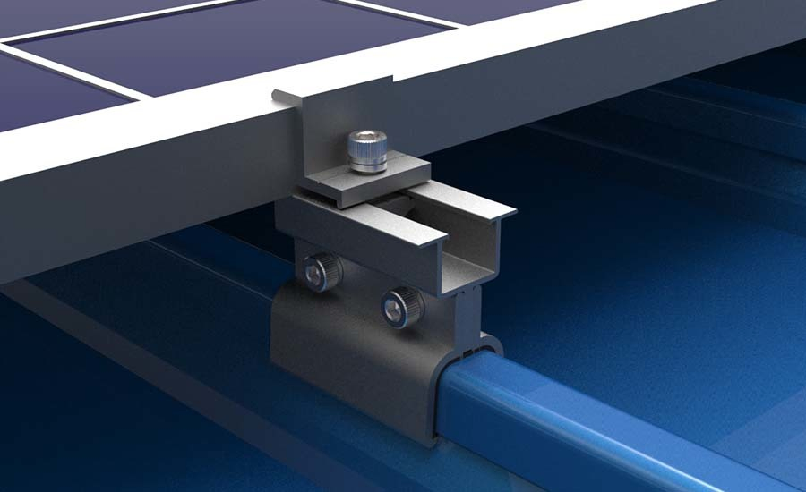 Solar Photovoltaic Mounting System Product Solar Panel Bracket Accessories High Quality Aluminum End Clamp 30mm