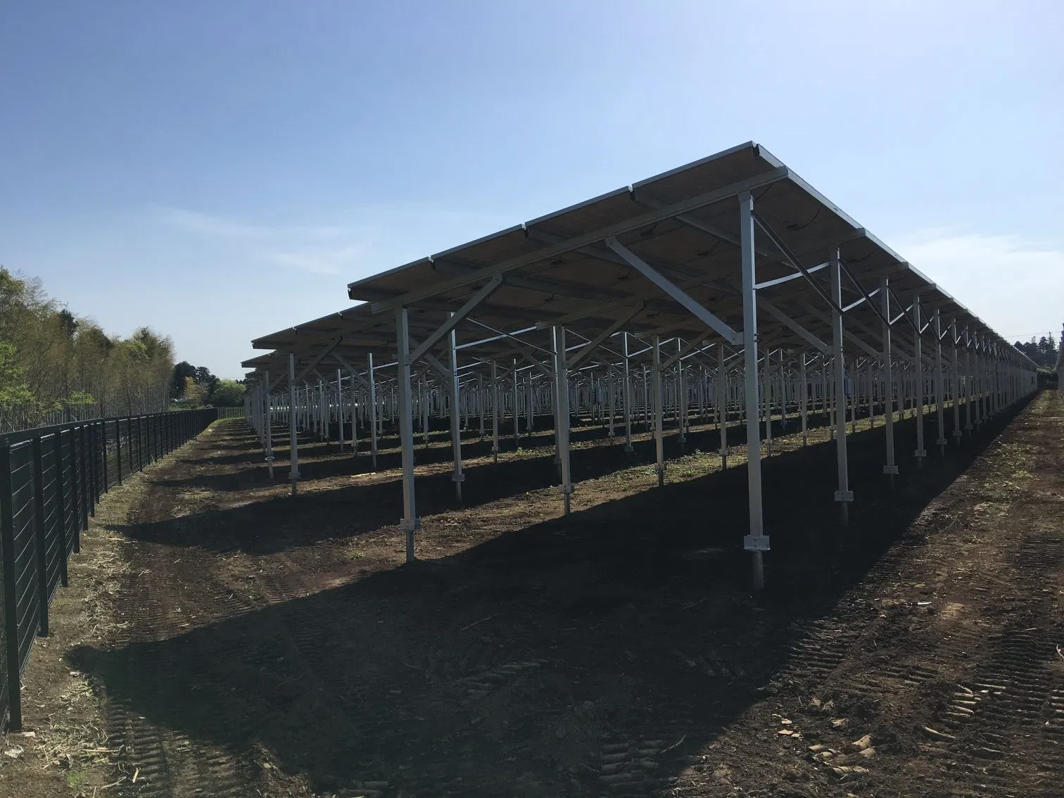 High Quality Two Leg Solar Strut Double Pole PV Solar Farm Ground Mount Bracket