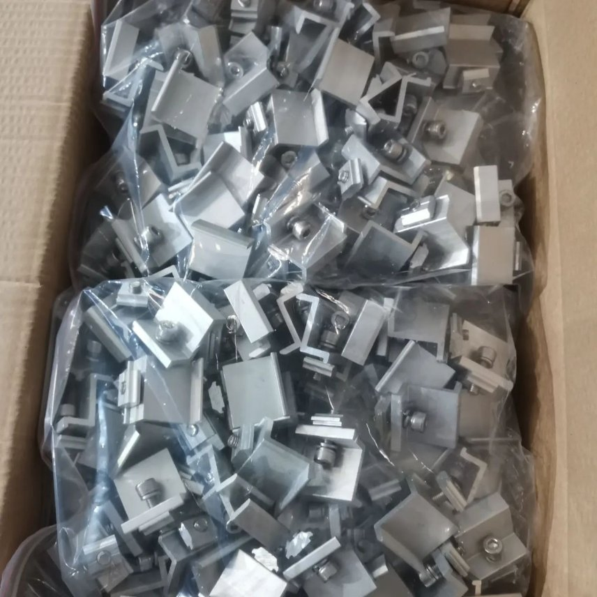 30mm 35mm 40mm 45mm Aluminum Solar Panel Clip Middle Inter and End Clamp on Solar Bracket