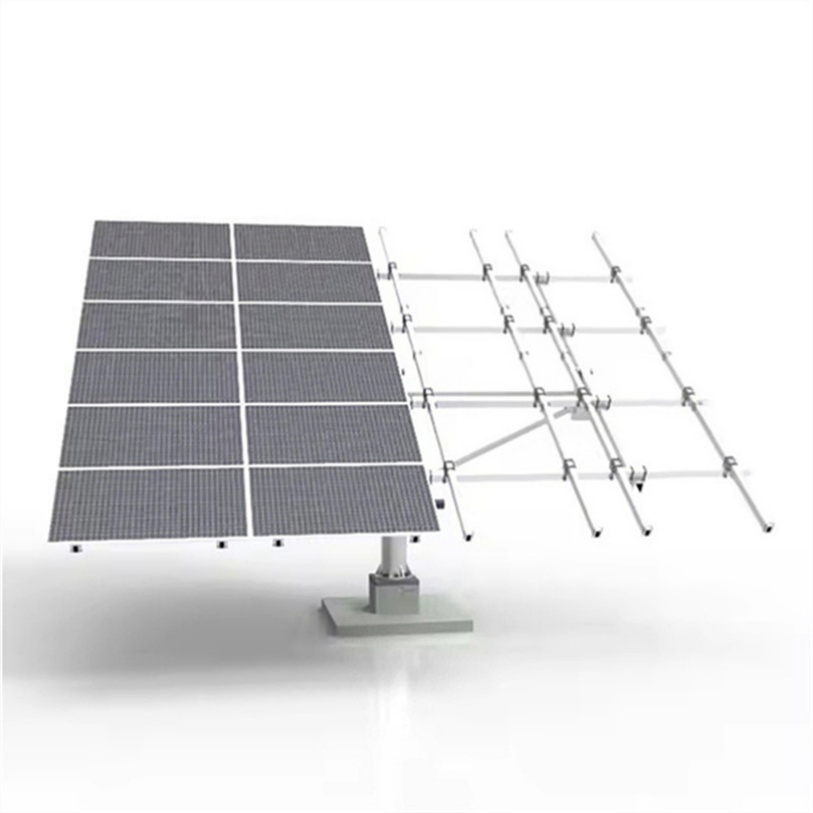 Solar Tracking System Solar Tracker Mounting System Solar Panel Tracking System and Solar PV Project Ground Mounting Racking System Steel Pile Solar Bracket