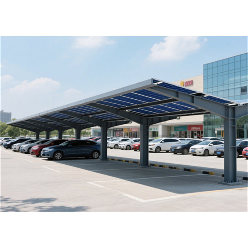 Steel Aluminum Solar Carport Solar Powered Canopy Residential Solar Carports Solar Bracket