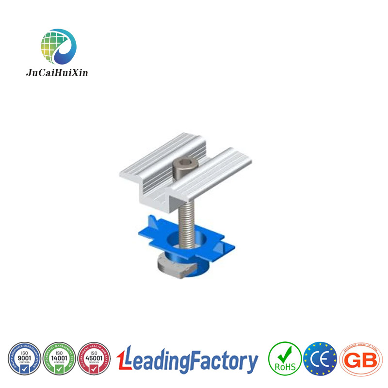 Jchx-OEM Aluminum Alloy 6005 Solar Panel Bracket End Clamps