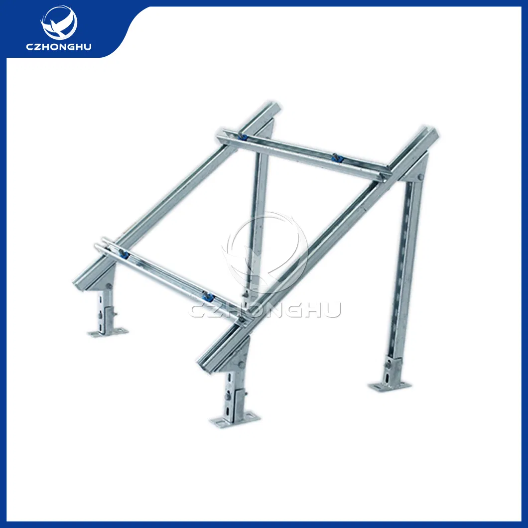 Czhonghu PV Structure Pole Bracket China Distributor Horizontal Carbon Steel Various Adjustable Solar Panel Mounting Brackets