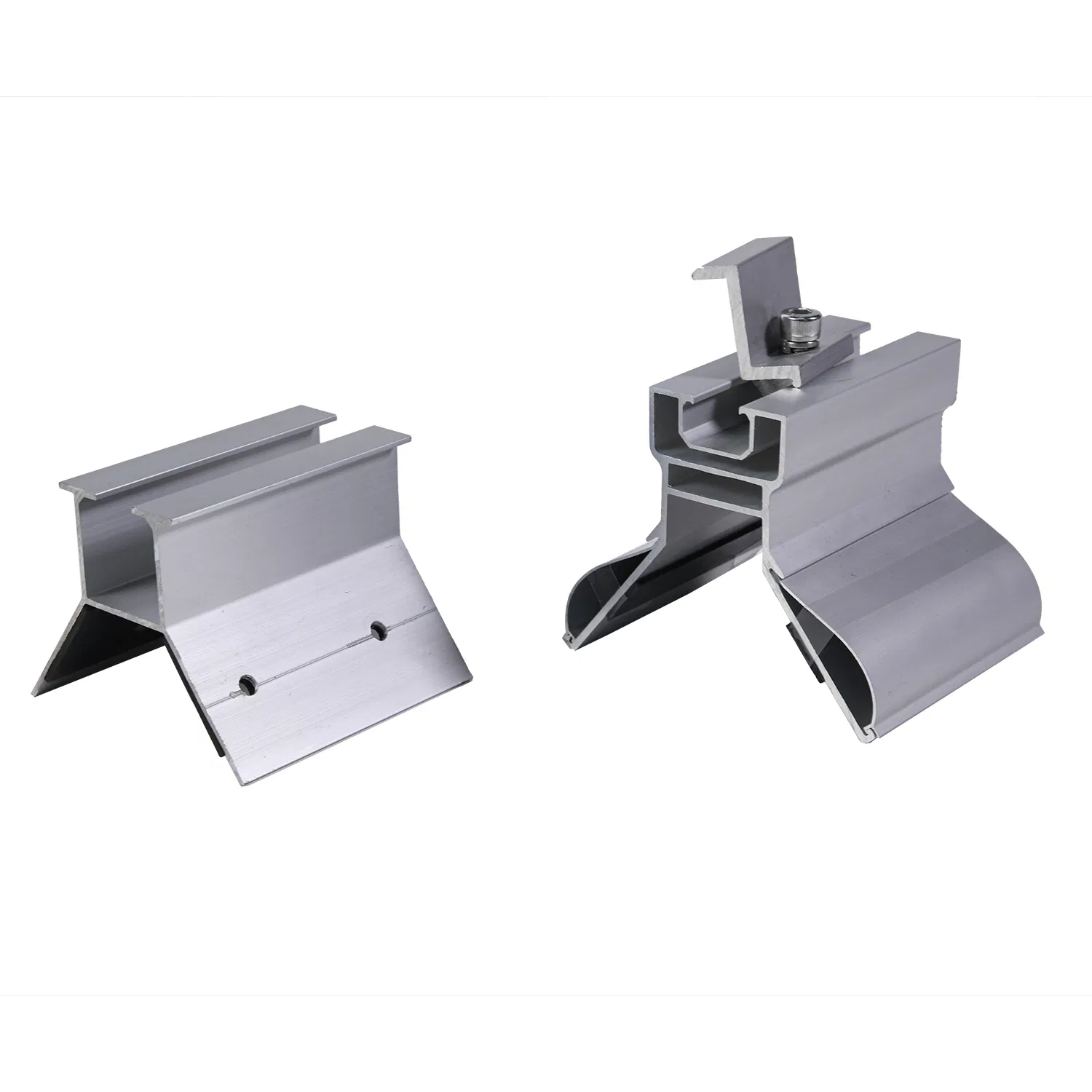 6005 Aluminum Solar Panel Mounting Brackets MID Clamp End Clamp