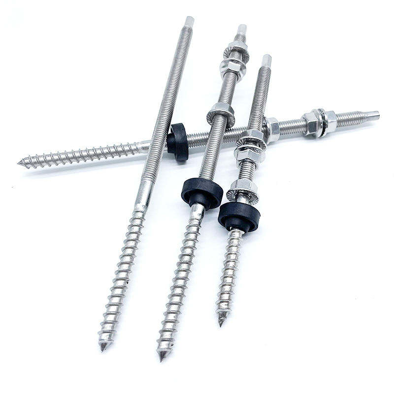 China Supplier Solar Stainless Steel Hanger Bolt Solar Panel Bracket Mounting for Metal Roof