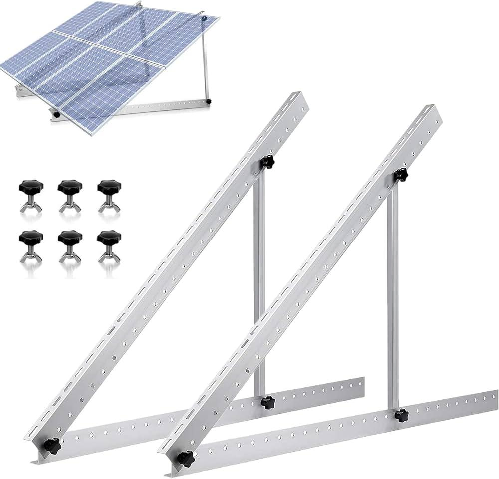 Wholesale 45 Inch Adjustable Foldable Leg 200W Solar Panel Tilt Mounting Brackets for Boat RV Roof off Grid