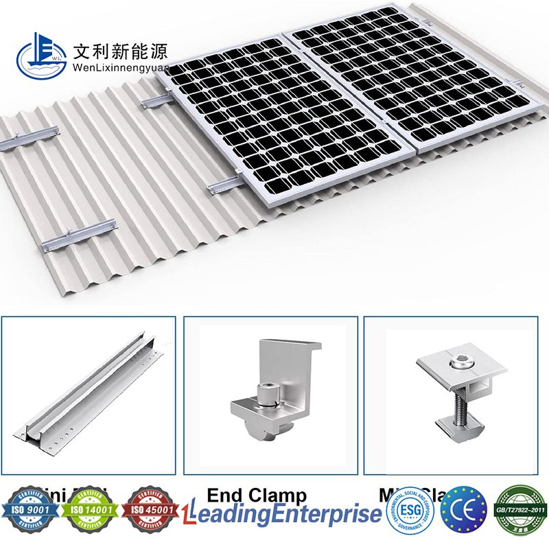 Lightweight High-Strength Solar Mount for Color Steel Roof