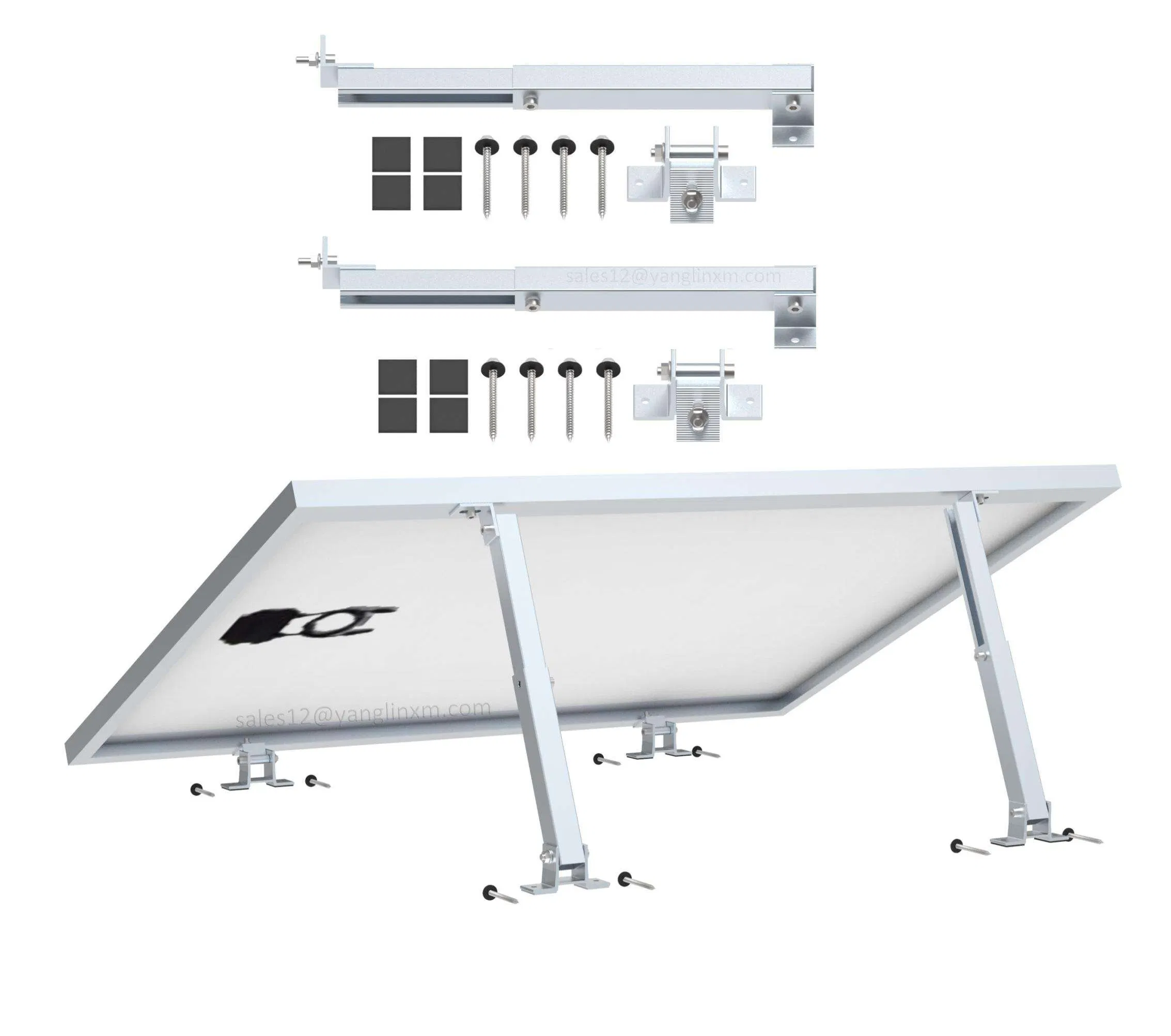 Best Selling Adjustable Tilt Rear Leg Solar Roof Mounting Bracket 15-30 Degree