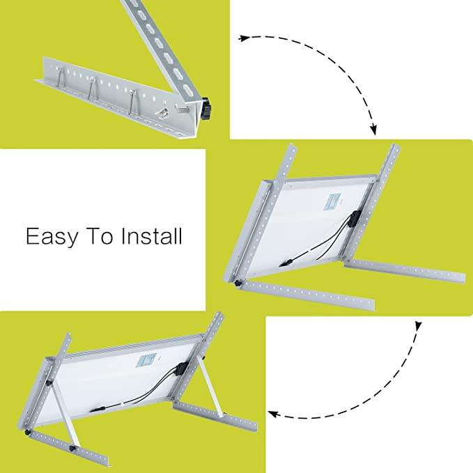 Solar PV Mounting Adjustable Portable Solar Panel Tilt Folding Mounting Bracket Tilt Legs