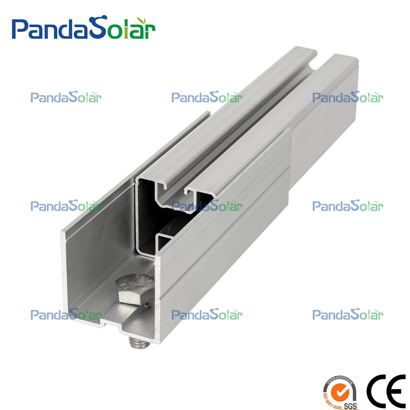 Aluminum Al6005-T5 Solar Panel Roof Mounting System 40X40mm Rail Wholesale Manufacturer