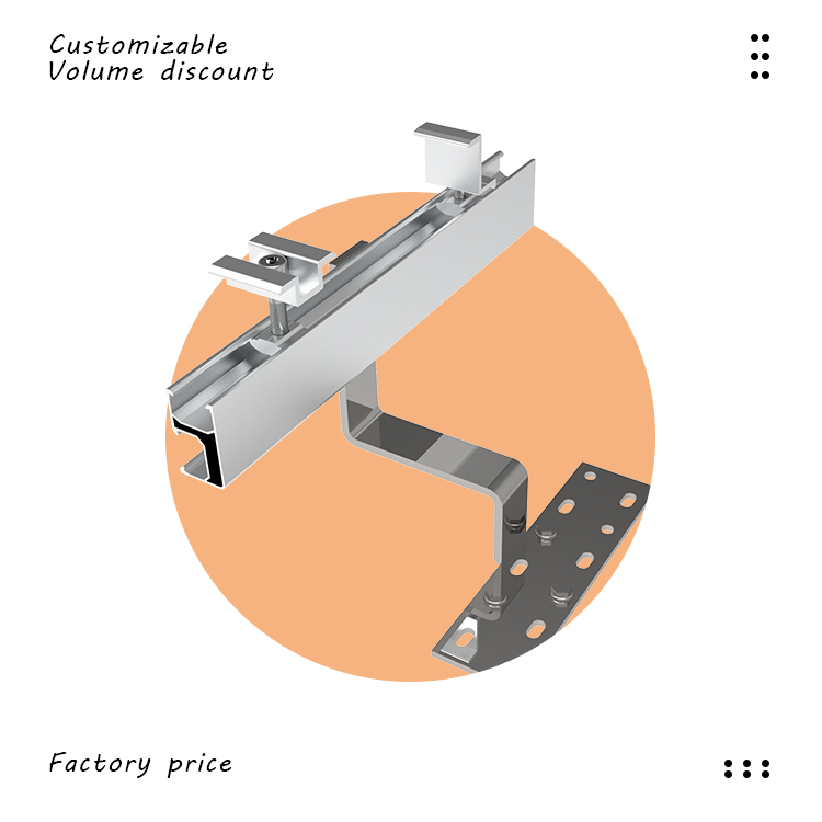 Aluminum Solar PV Panel Mounting Brackets MID Clamp for Kit Easy Installation