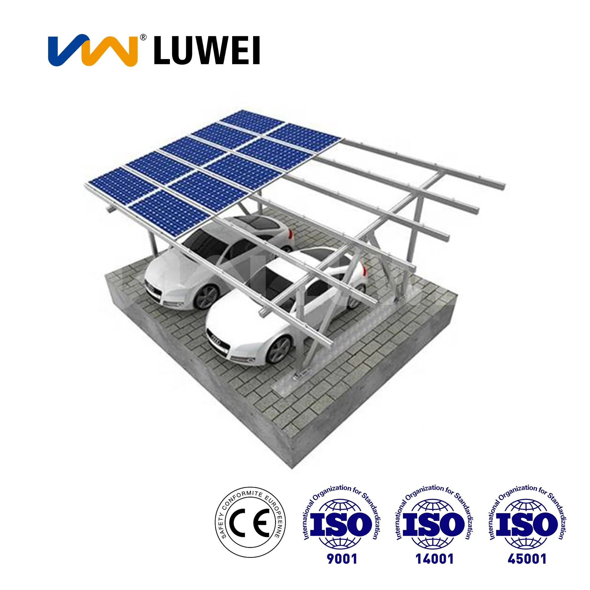 Solar Carport Stainless Steel Mounting Bracket Photovoltaic Rackings for House Energy