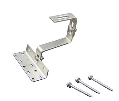 Double Adjustable Stainless Steel Solar Tile Roof Hooks Solar Photovoltaic Hooks