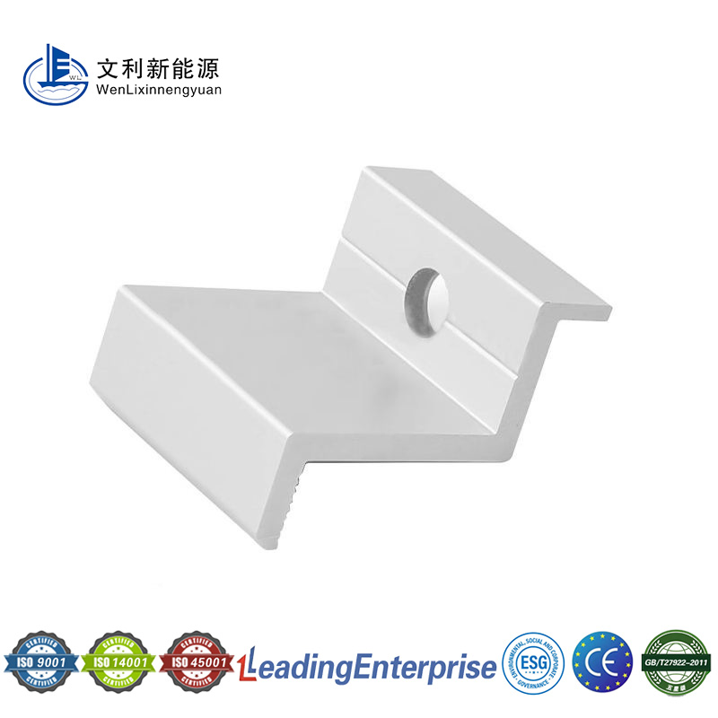 High Quality Rooftop Aluminium Solar Panel Mounting PV Mount Bracket MID Clamp End Clamp Solar Clamp