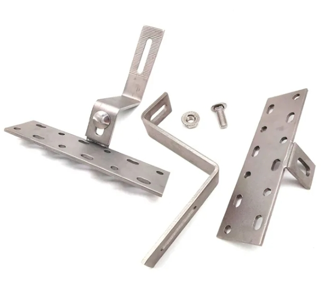 Roof Hook Pan Tiles Double Adjustable for Solar PV Roof Mounting Support