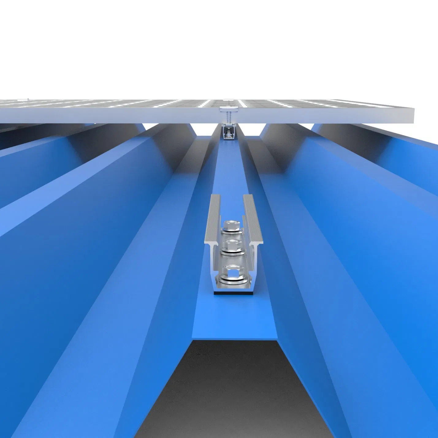 Solar Panel Mounting Rail PV Module Bracket for Metal Roof